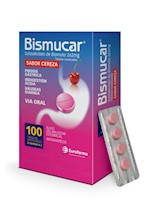 Bismucar Tabletas Masticables - Sabor Cereza - 4 Unidades